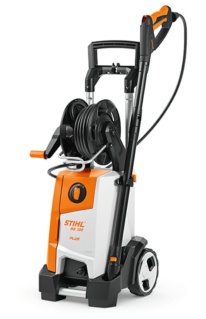 Stihl RE 130 PLUS Myjka, wydajny model z bębnem na wąż ciśnieniowy, 135 barów